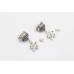 Tribal Jhumki Jhumka Earrings Silver 925 Sterling white pearl bead Stone B716